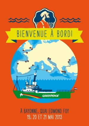 greenpeace boat bayonne