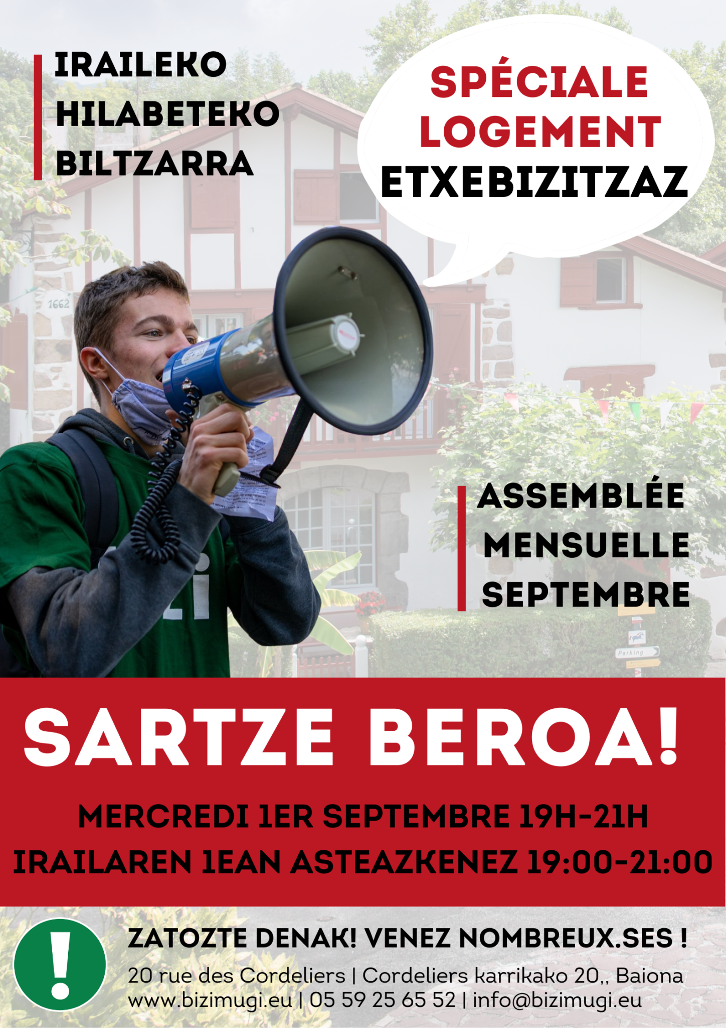 Affiche - Assemblée mensuelel Affiche - Assemblée mensuelel